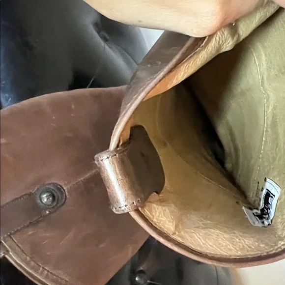 FRYE Brown Leather Tall Boots - Picture 12 of 13